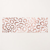 Chic Rose Gold Leopard Cheetah Animal Print Yogamatte (Vorderseite (Horizontal))