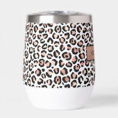 Chic Rose Gold Leopard Print Personalisiert (Vorderseite)