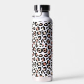 Chic Rose Gold Leopard Print Personalisiert Trinkflasche (Rechts)