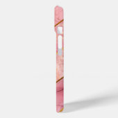 Chic Rose Gold mädchenhaft elegant geometrisch Case-Mate iPhone Hülle (Rückseite / Links)