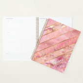 Chic Rose Gold mädchenhaft elegant geometrisch Planer (Anzeige)