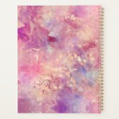 Chic Rose Gold mädchenhaft elegant geometrisch Planer (Rückseite)