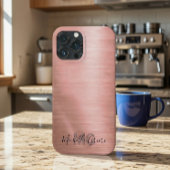 Chic Rose Gold Metallic Phone Case