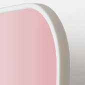 Chic Rose Gold Monogram Moderne elegante Vorlage Pickleball Schläger (Linke Seite)