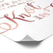 Chic Rose Gold PICK EIN SITZ KEIN SEITENSign Print Poster (Ecke)