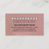 Chic Rose Gold Pink Glitzer Gradient Typografie Treuekarte (Rückseite)