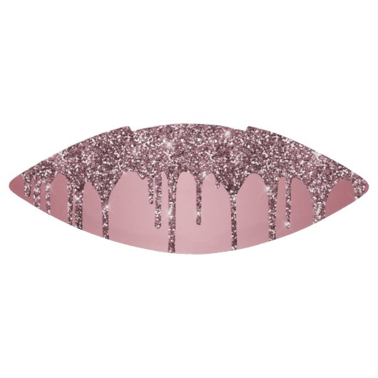 Chic Rose Gold Pink Glitzer Tropfen Sparkone Football (Panel)