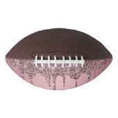 Chic Rose Gold Pink Glitzer Tropfen Sparkone Football (Vorderseite)
