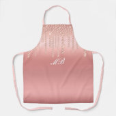 Chic Rose Gold Schürze (Vorderseite)