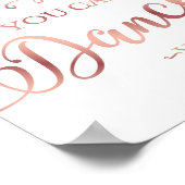 Chic Rose Gold SIE KÖNNEN VODKA signieren Print Poster (Ecke)