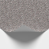 Chic Rose Gold und Black Leopard Print Geschenkpapier (Ecke)