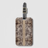 Chic Rose Gold und Black Mandala Zeichnend Monogra Gepäckanhänger (Vorderseite Vertikal)
