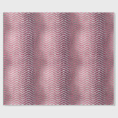 Chic Rose Gold und Silber Glitzer metallisch Geschenkpapier (Flach)