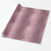 Chic Rose Gold und Silber Glitzer metallisch Geschenkpapier (Ungerollt)