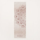 Chic Rose Gold Yogi Mandala Namaste Om Individuell Yogamatte<br><div class="desc">Schöne Mandala Yoga Matte in einer modernen Rose Gold Glitzer Design. Passen Sie Ihren Namen,  Ihren Yoga-Studionamen,  Ihre Marke oder Ihr motivierend Angebot an. Namaste!</div>