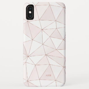 Chic Rose Goldenes geometrisches Abstraktes Muster Case-Mate iPhone Hülle