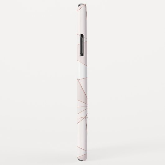 Chic Rose Goldenes geometrisches Abstraktes Muster Case-Mate iPhone Hülle (Hinten/Rechts)