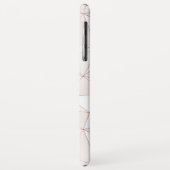 Chic Rose Goldenes geometrisches Abstraktes Muster Case-Mate iPhone Hülle (Hinten/Links)