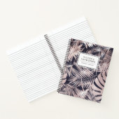 Chic Rose Goldenes geometrisches Abstraktes Muster Notizblock (Innenseite)