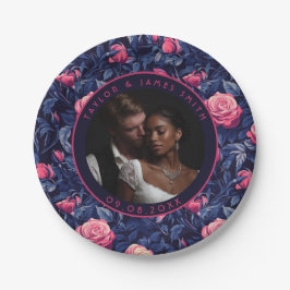 Chic Rose Hochzeiten Teller für Trauzeugen von Bri