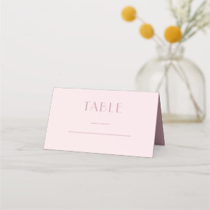 Chic Rose Hochzeitstisch Platzkarte