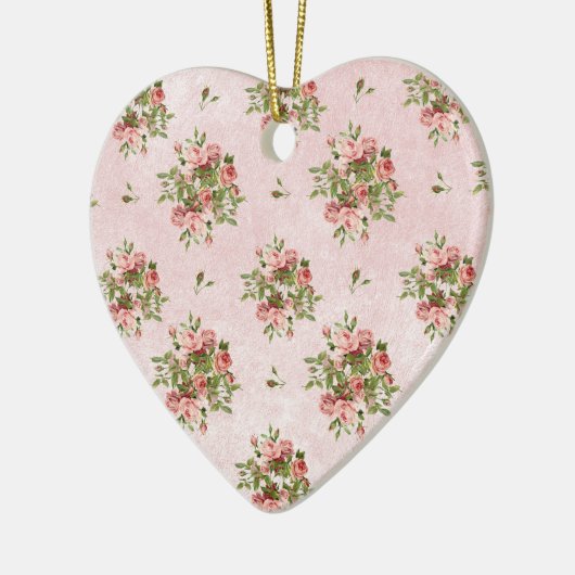 Chic Rose Keramikornament (Links)