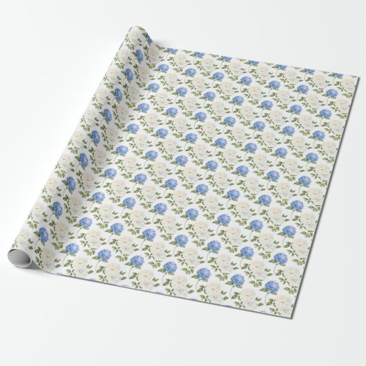 Chic Rose Meadow Geschenkpapier (Ungerollt)