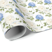 Chic Rose Meadow Geschenkpapier (Rolleneckpunkt)