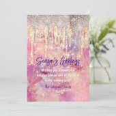 Chic Rose rot Rosa Tropfen Weihnachten Neues Jahr (Stehend Vorderseite)