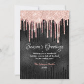 Chic Rose rot schwarze Tropfen neues Jahr Weihnach (Vorderseite)