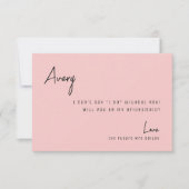 Chic Rose Tropical Beach Bridesmaid Vorschlagkarte Dankeskarte (Vorderseite)