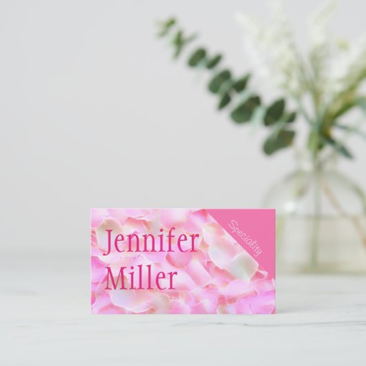 Chic-Rose Visitenkarte (Stehend Vorderseite)