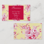 Chic-Rosen-Geschäfts-Karte 1 Visitenkarte (Vorne/Hinten)