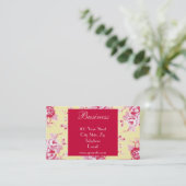 Chic-Rosen-Geschäfts-Karte 1 Visitenkarte (Stehend Vorderseite)