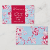 Chic-Rosen-Geschäfts-Karte 2 Visitenkarte (Vorne/Hinten)