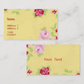 Chic-Rosen-Geschäfts-Karte Visitenkarte (Vorne/Hinten)