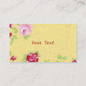 Chic-Rosen-Geschäfts-Karte Visitenkarte (Rückseite)