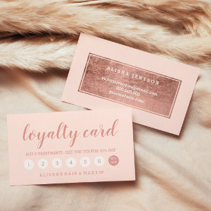 Chic-Rosen-Goldtypographie erröten rosa Treuekarte