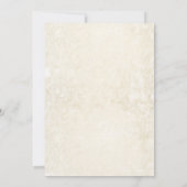 Chic Rote Rose Aquarell Blütengold 30. Geburtstag Einladung (Rückseite)