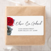 Chic Rote Rose. Burgundy Hochzeitstichtelei (Insitu)