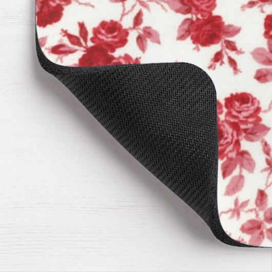 Chic Rote Rosen Mouse Pad Mousepad (Ecke)