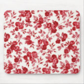 Chic Rote Rosen Mouse Pad Mousepad (Vorne)