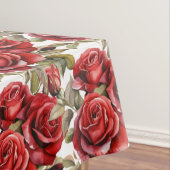 Chic Rote Rosen Tischdecke (Beispiel)