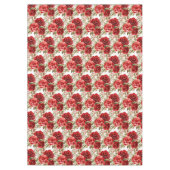 Chic Rote Rosen Tischdecke (Vorderseite)