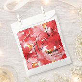 Chic Rote Rosen Vielen Dank Geschenktütchen (Ausgeschnitten)