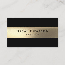 Chic Rough IMITATE Goldene Streifen Schwarz Modern