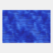 Chic Royal Blue Foil Hanukkah Wrapping Paper Sheet Geschenkpapier Set (Vorderseite 3)