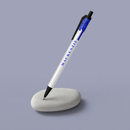 Chic Royal Blue Glitzer Dripping Luxury Kugelschreiber