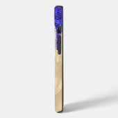 Chic Royal Blue Gold Glitzer Tropfen Monogramm Case-Mate iPhone Hülle (Rückseite / Links)