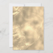 Chic Royal Blue Gold Glitzer Tropfen Weihnachten Einladung (Rückseite)